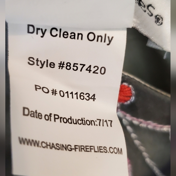 CHASING FIREFLIES Girls Gray Embroidered Boutique Fit & Flare Formal Party dress - Picture 5 of 8